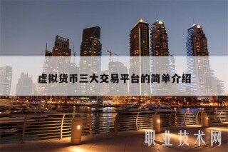虚拟货币三大交易平台的简单介绍