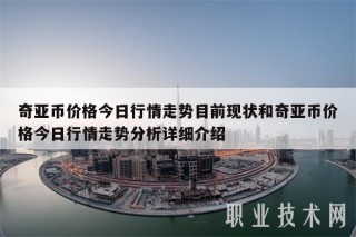 奇亚币价格今日行情走势目前现状和奇亚币价格今日行情走势分析详细介绍